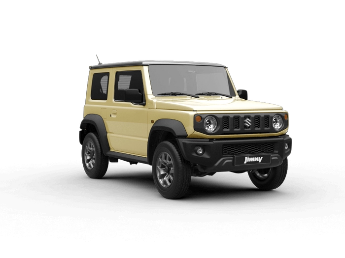 Suzuki All New Jimny Chiffon Ivory Metallic + Bluish Black Pearl